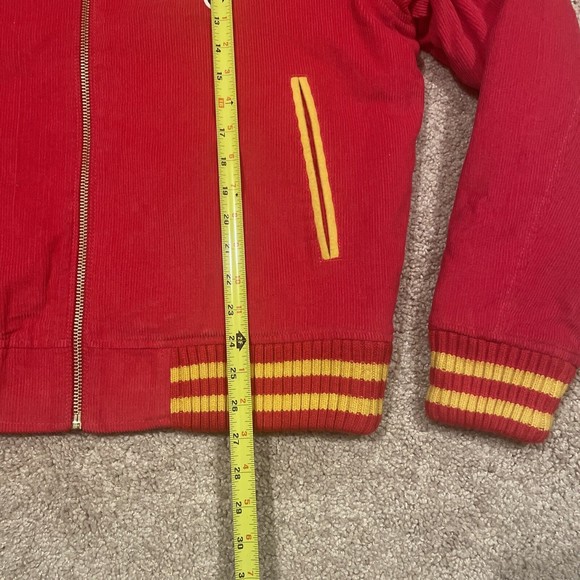 ICECREAM BBC Red Corduroy VARSITY JACKET Size Large - Picture 5 of 5